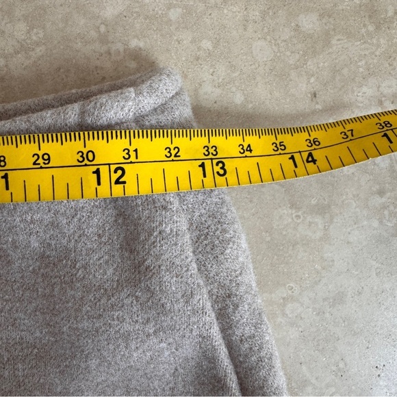 OGL Cashsoft Wool Like Flared Maxi Heather Oatmeal Beige Womens Size XS - Picture 9 of 16